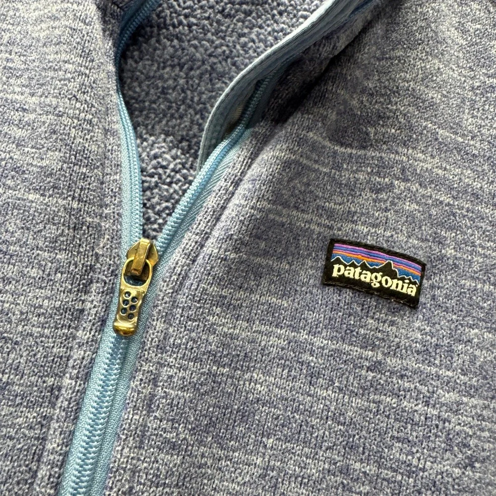 Patagonia Fleece Jacket Womens Small Better Sweater Full Zip Blue Heather
